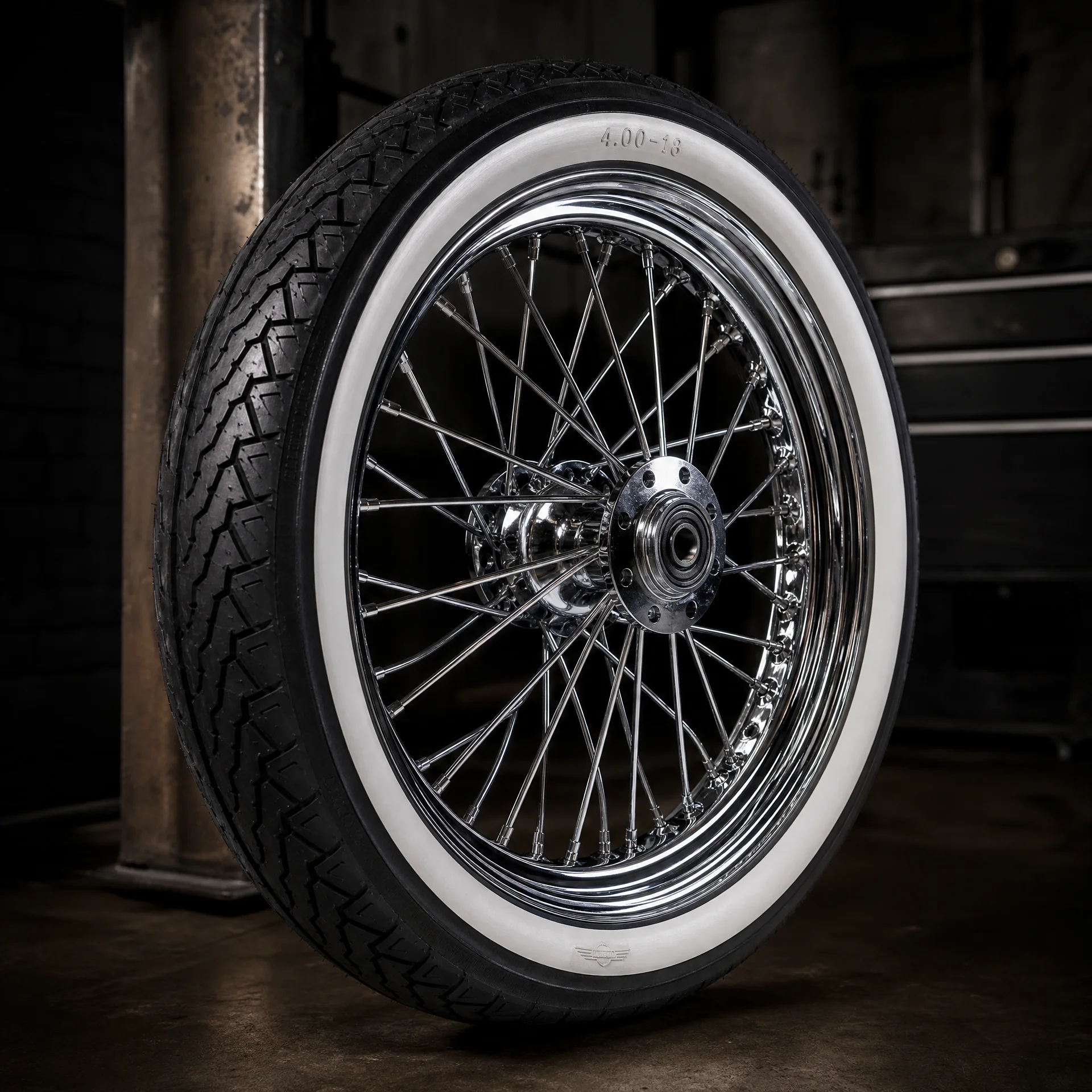 镀铬辐条轮毂总成